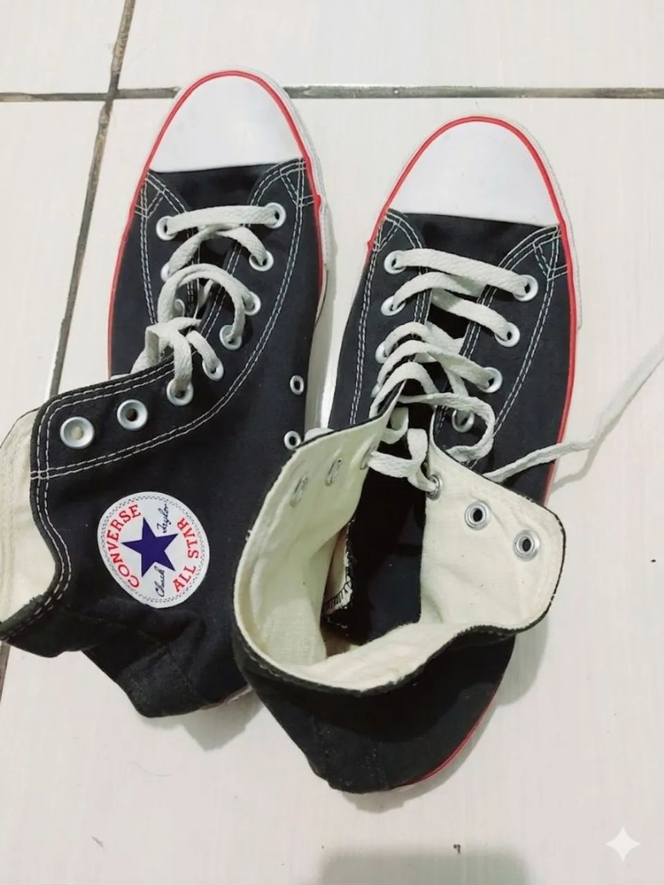 ## Tênis All Star Converse Cano Alto Preto - Usado