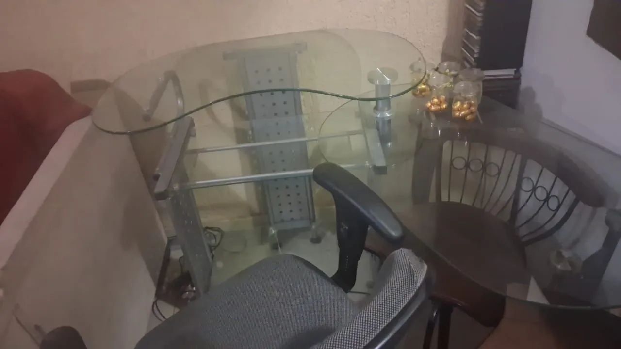 Mesa escrivaninha vidro - Foto 3