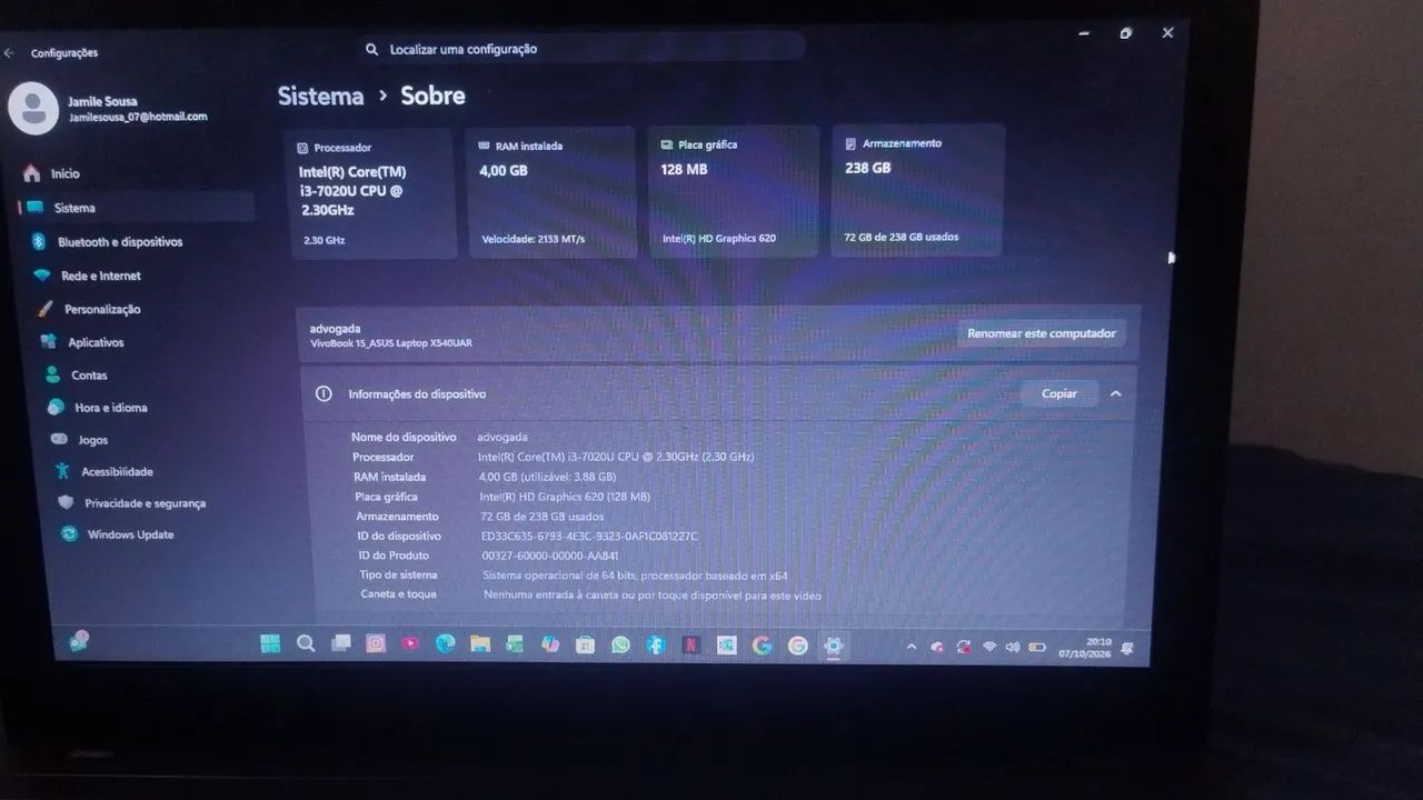 Vendo notebook semi novo  - Foto 3