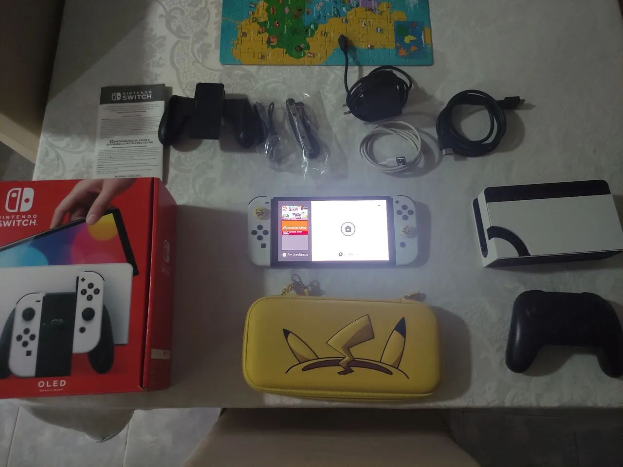 Nintendo switch oled completo + extras