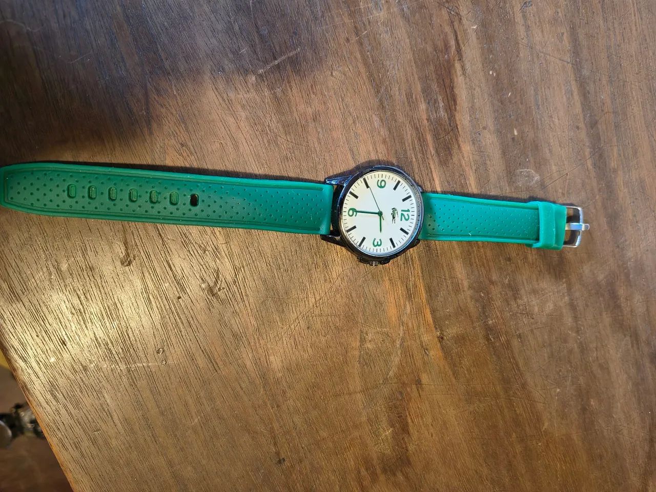 Relógio Lacoste Branco e verde  - Foto 4