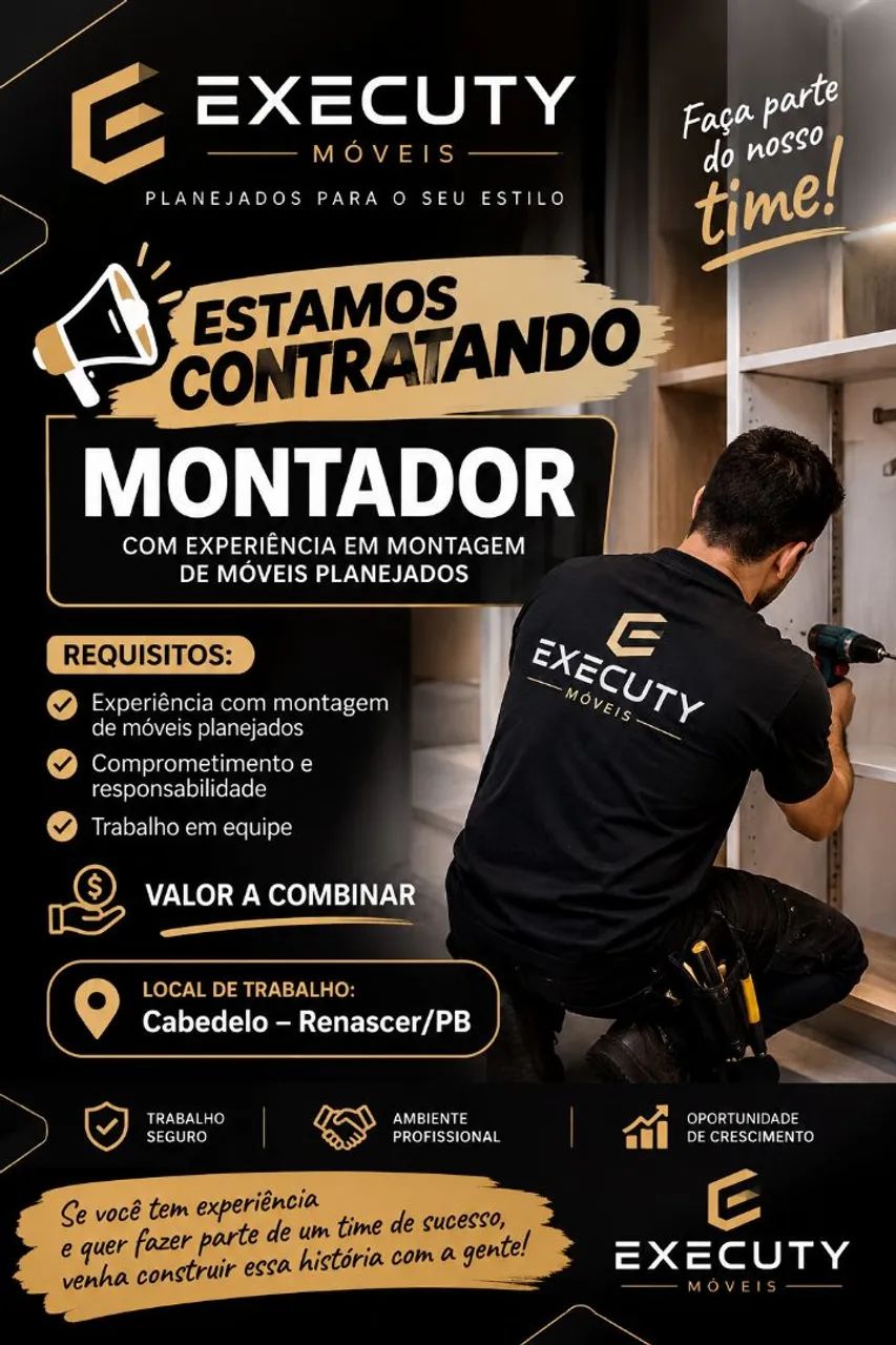 Contratamos montador