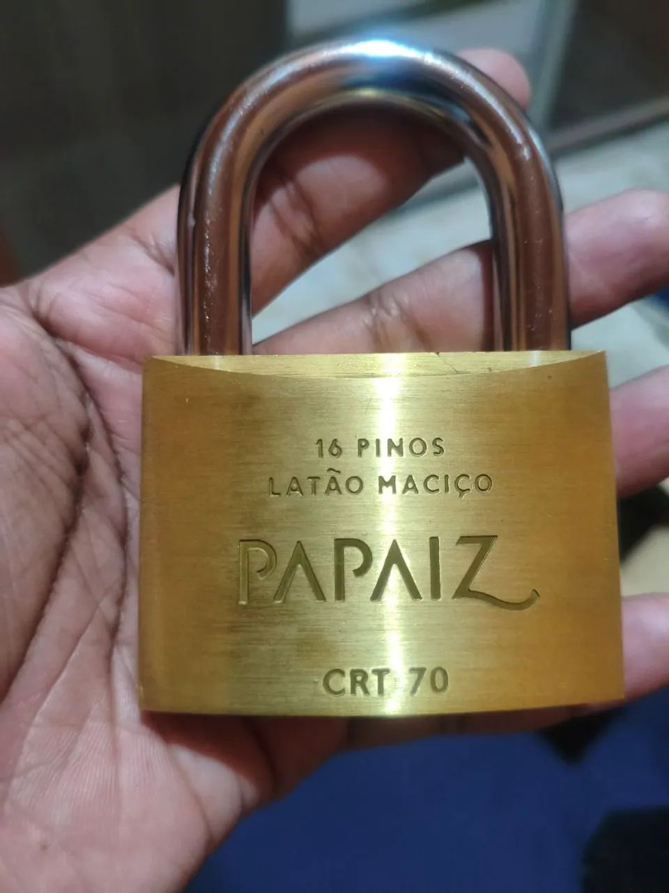 CADEADO PAPAIZ 70MM CHAVE TRETA 