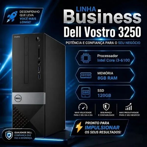 PC Desktop Dell Vostro 3250 - Linha Business - Computadores e