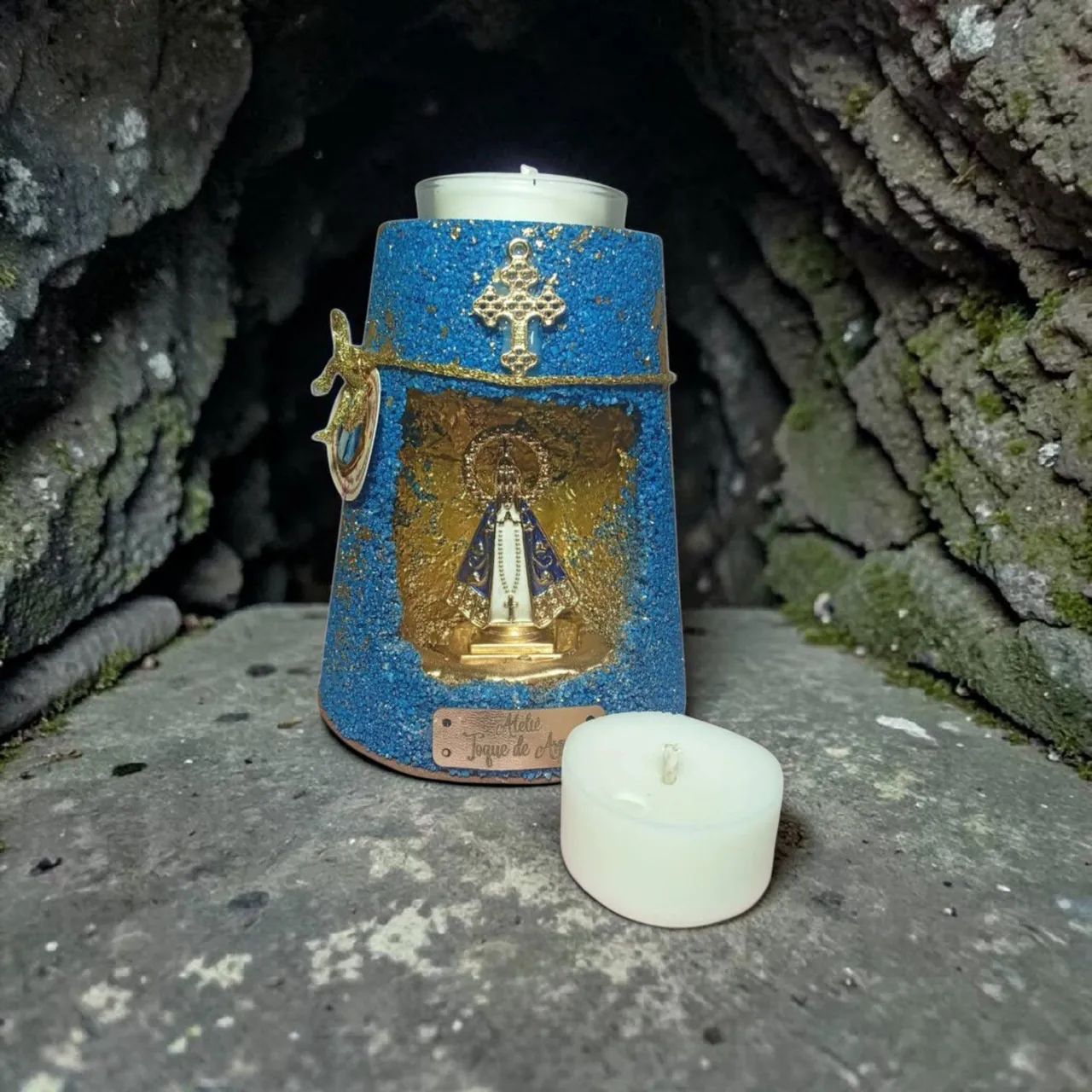 Vela Oratória castiçal decorativa e aromática  - Foto 2
