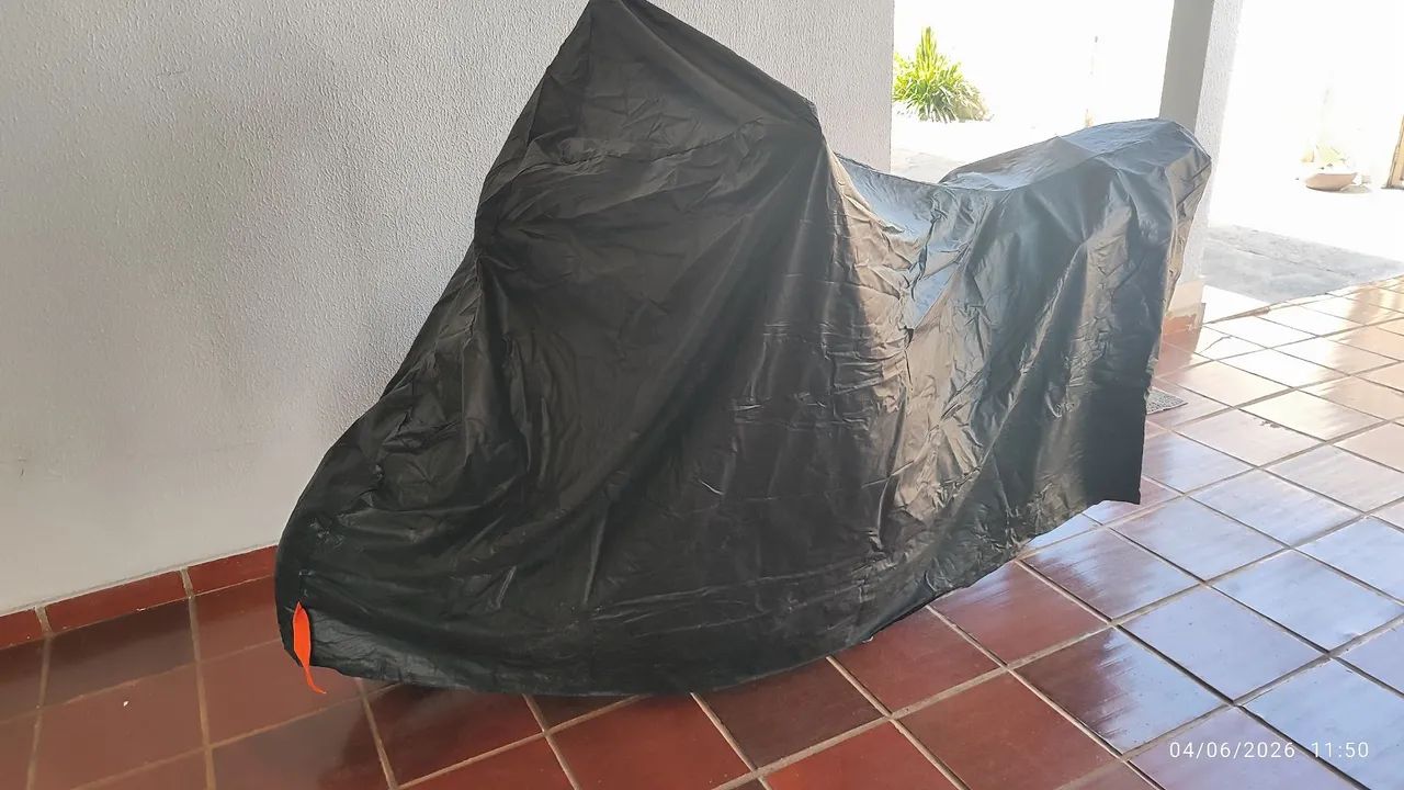 Capa para moto, impermeável, proteção de sol e chuva, bastante resistente - Foto 2