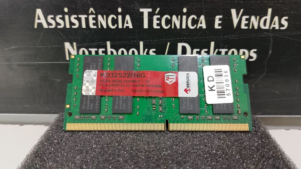 Memória RAM 16GB/DDR4 3200 MHz Keepdata P/Notebook  - Foto 4