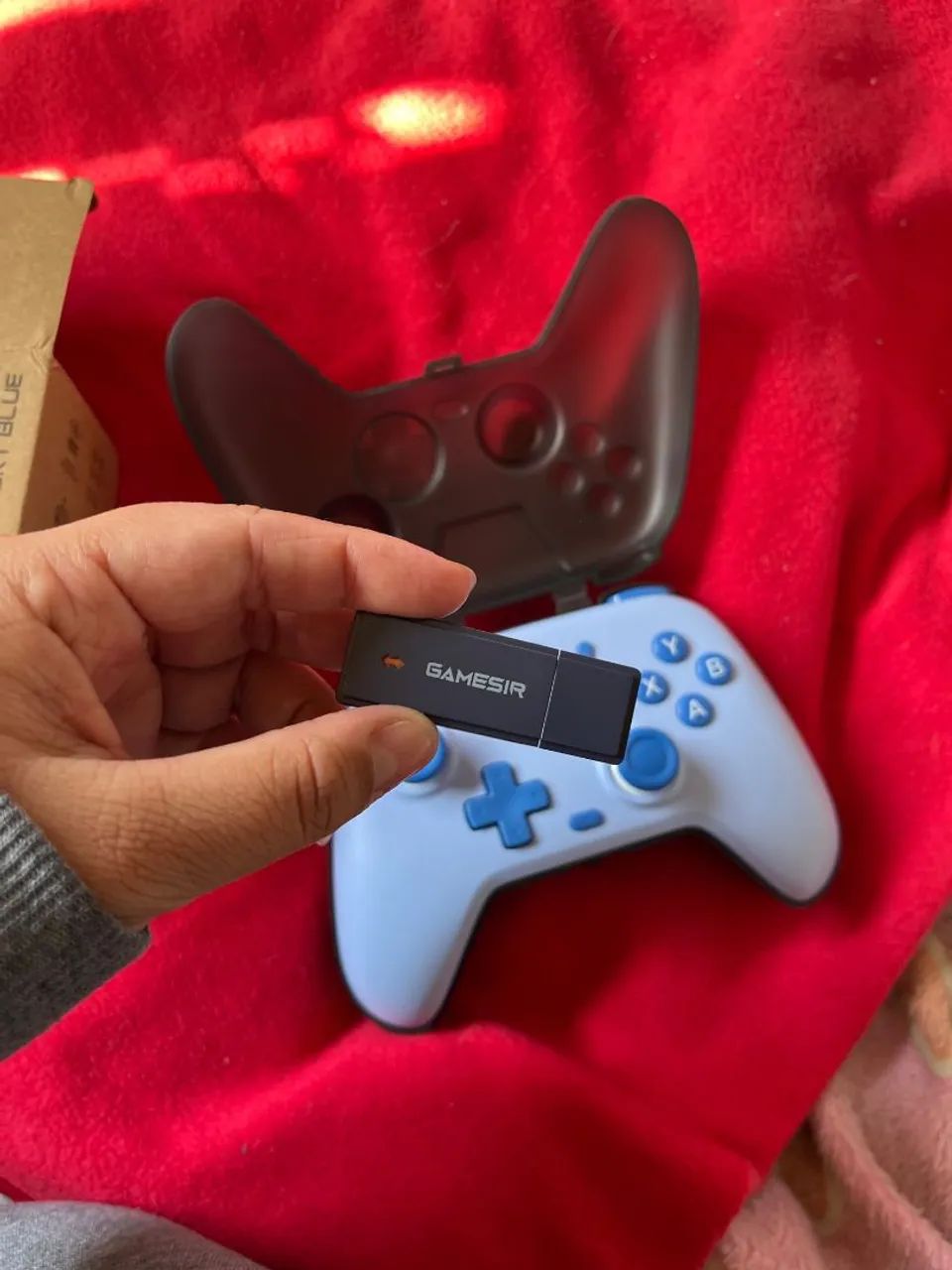 Controle GameSir T4 Nova Lite Tri-Mode - Hall Effect Multi Plataforma AZUL NOVO - Foto 4