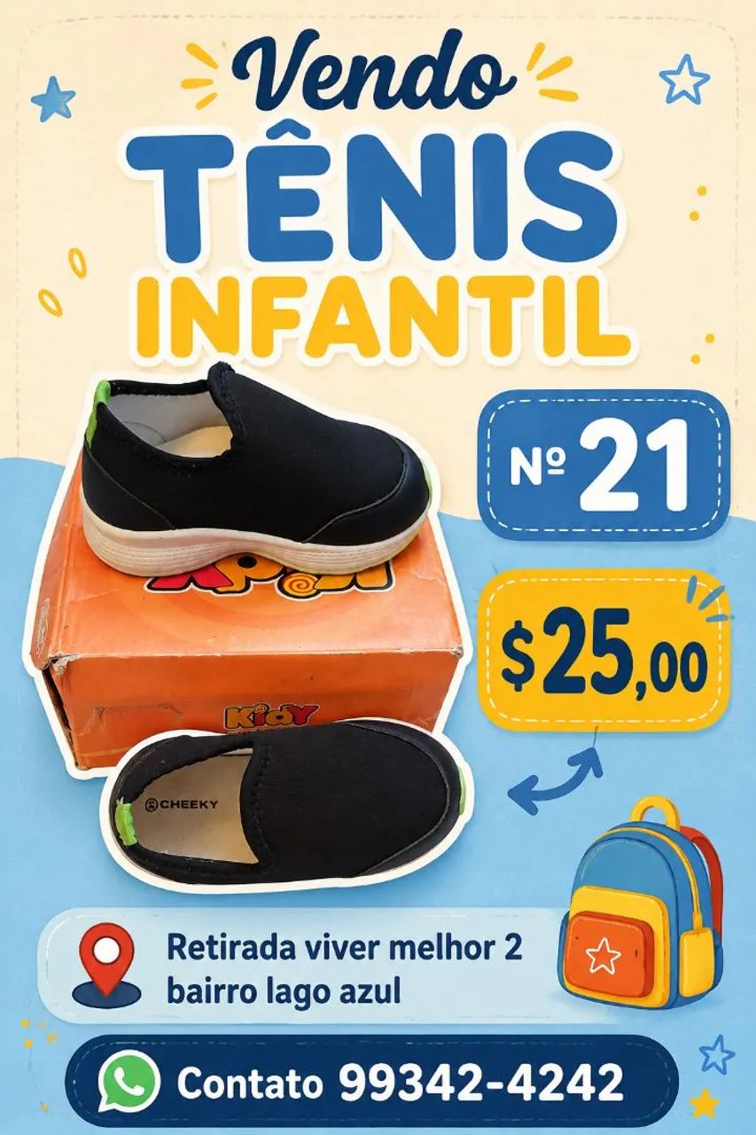 Sapatos e sandálias infantis 