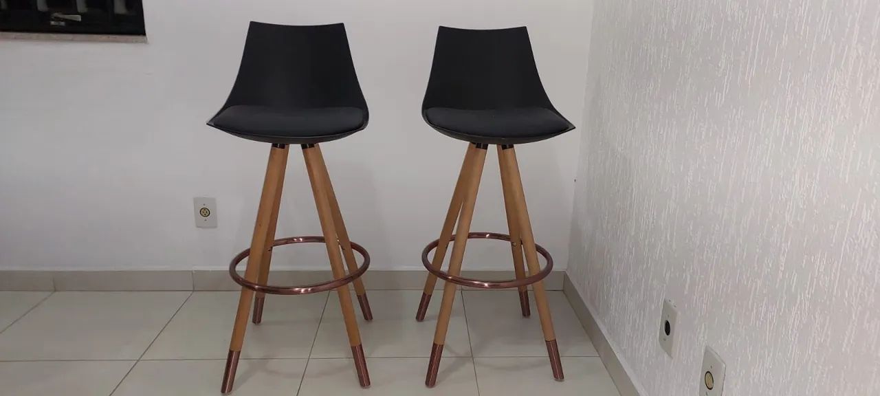 Banquetas detalhes em bronze  - Foto 3