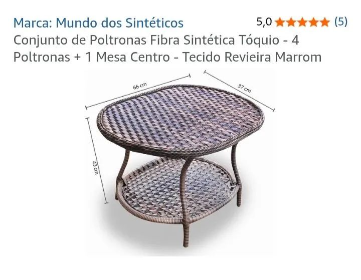 Jogo de cadeiras Camboriú 