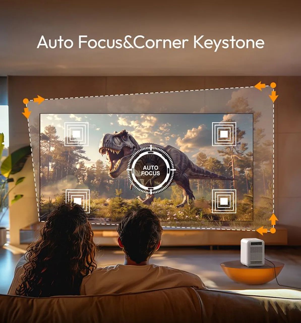 Ptojetor Byinteck U4, Android 9, 1080P, Ótica Selada - Foto 2