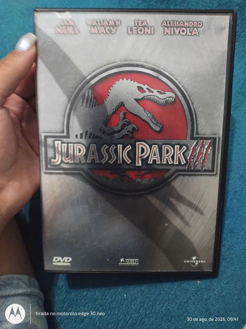 Jurassic park 3 sem arranhão nenhum dvd - Foto 2