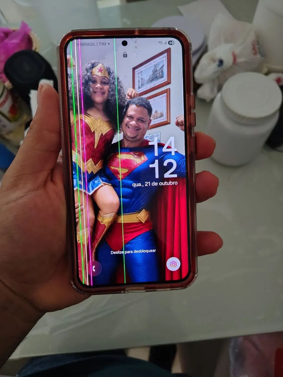 S22+ rose com lista da tela  - Foto 4