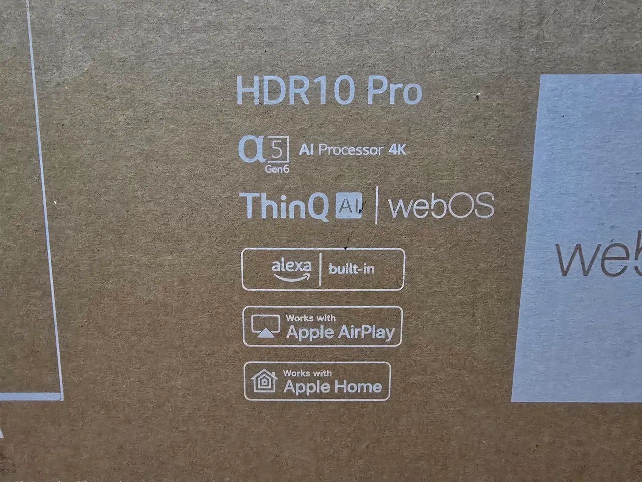 Smart TV LG moderna 4K de 43" HDR com IA nova sem uso - Foto 5