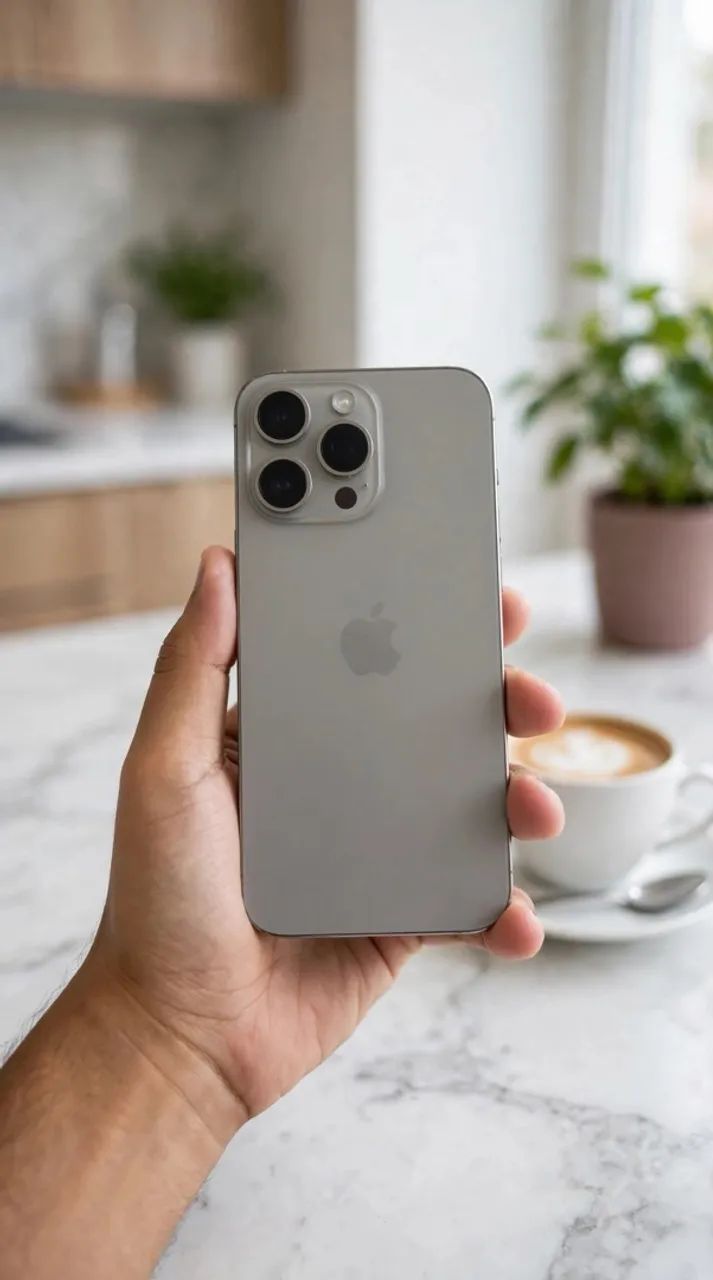 iPhone 15 pro max 256 gb natural titânio 