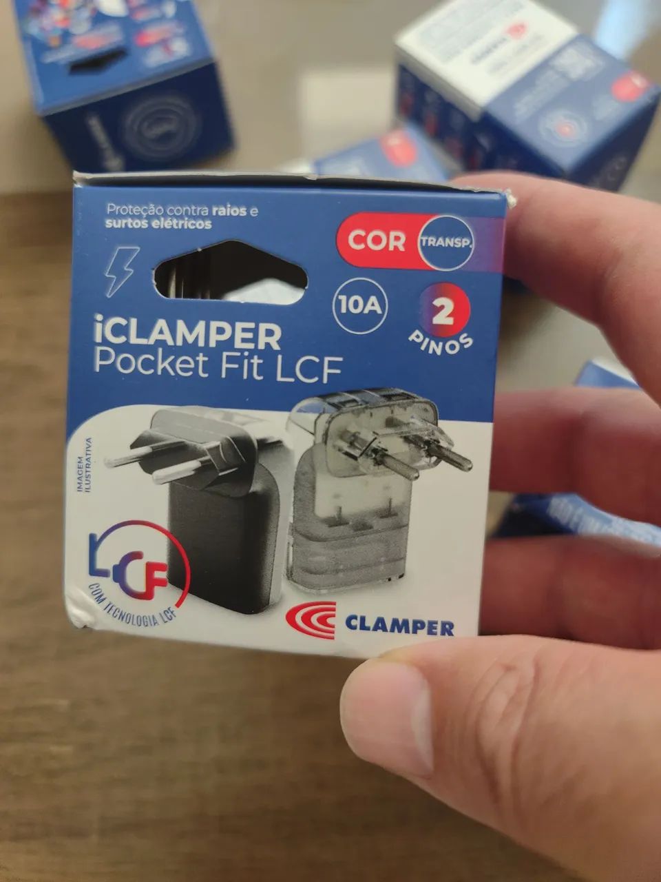 Protetor surto iclamper pocket 2 pinos