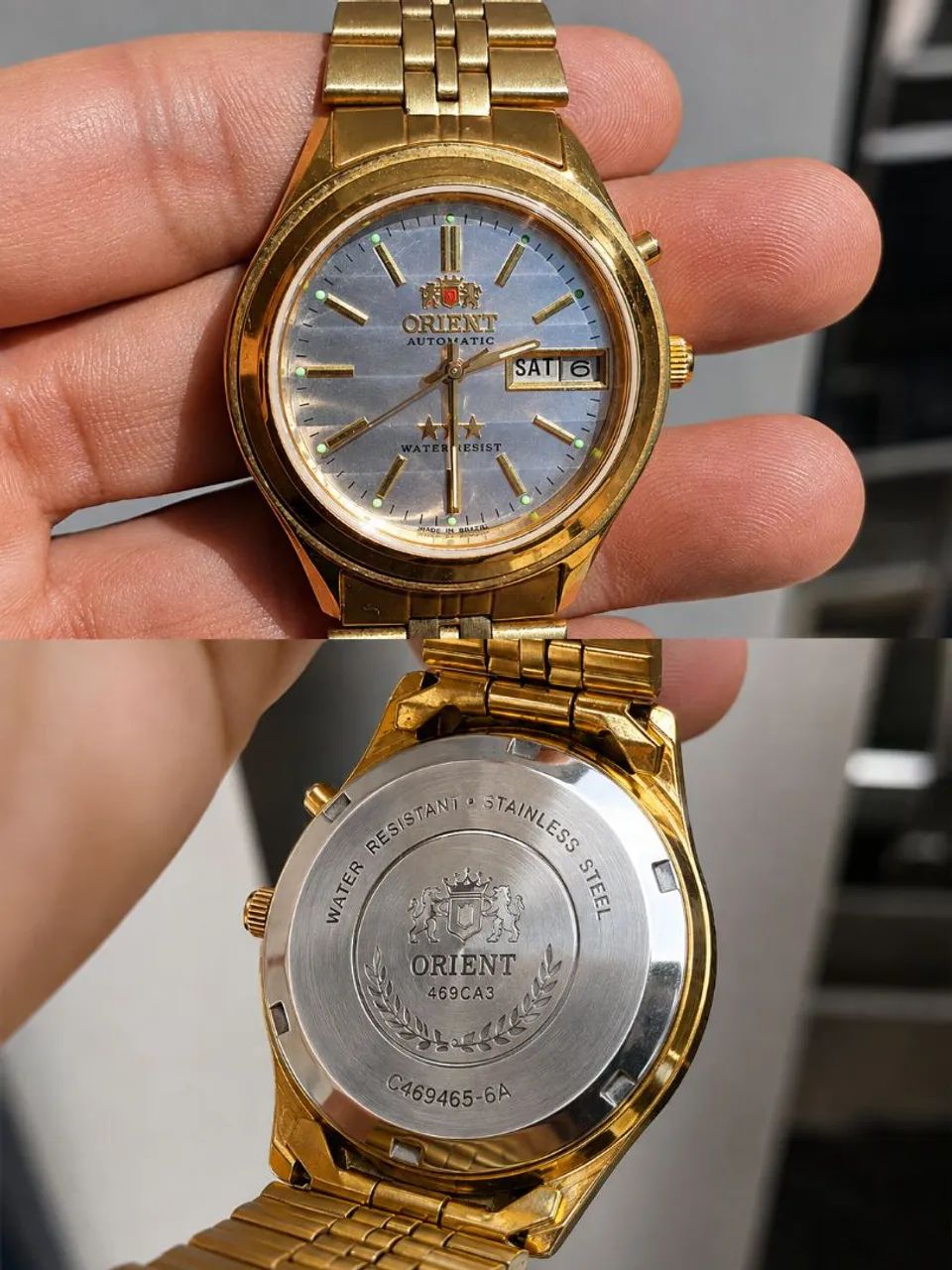 Relógio Orient automático dourado  - Foto 3