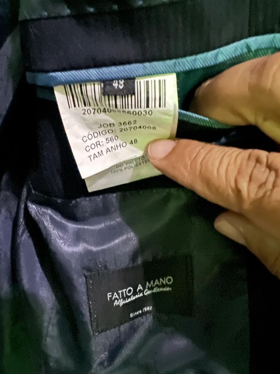 Paletó Azul Escuro - Fatto a Mano - Foto 3