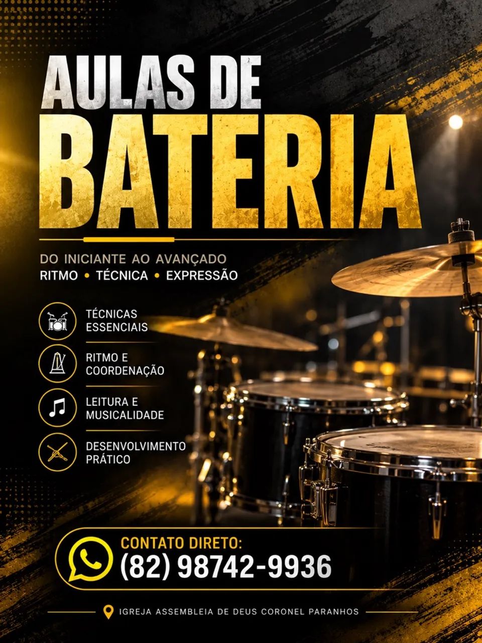 Aulas de bateria 