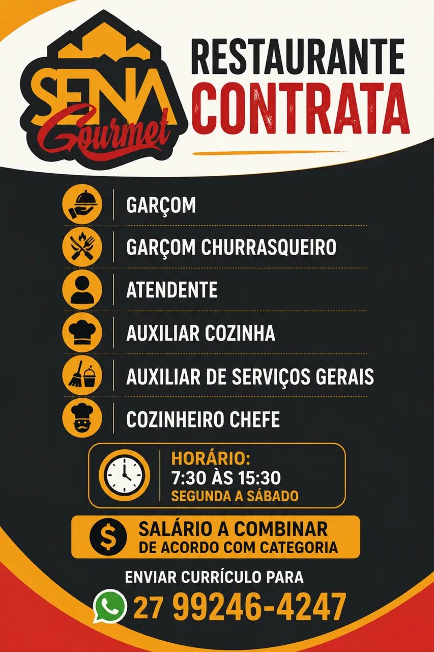 Restaurante contrata
