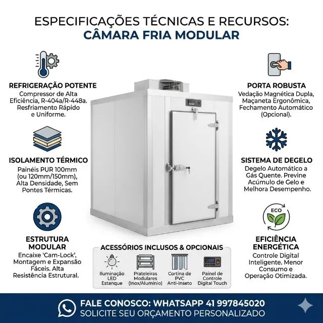 Venda e Montagem de Câmara Fria