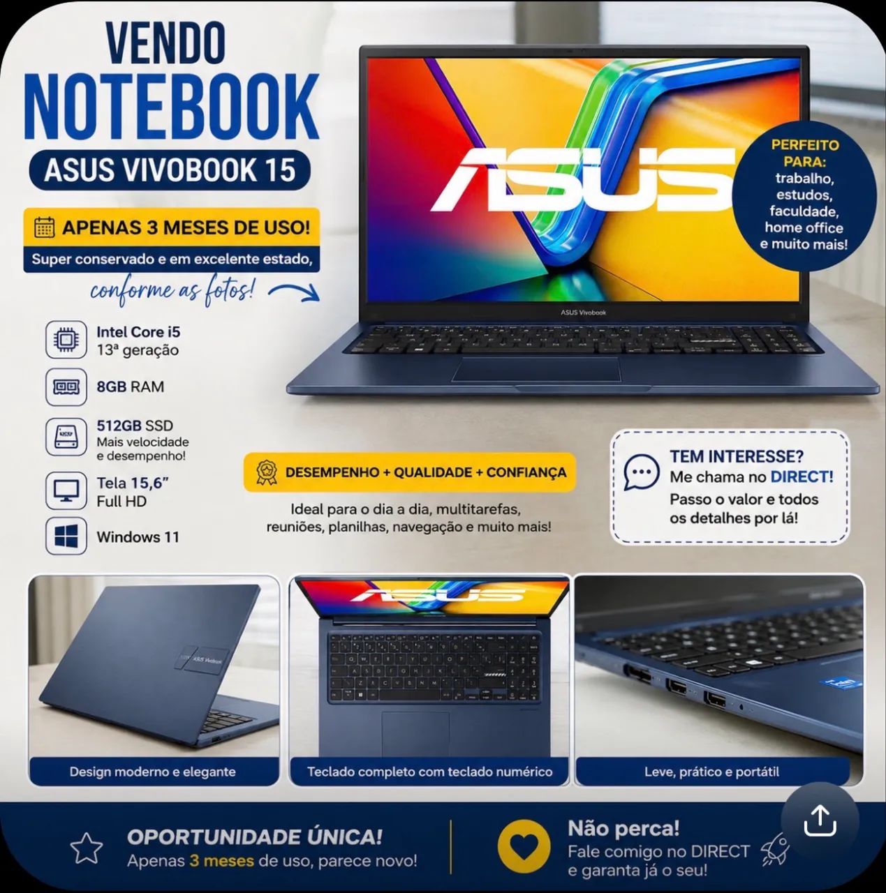 Notebook Asus Vivobook - Foto 4