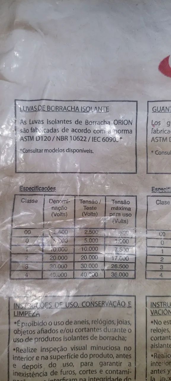 Luva isolante Eletricista ORION - Foto 4