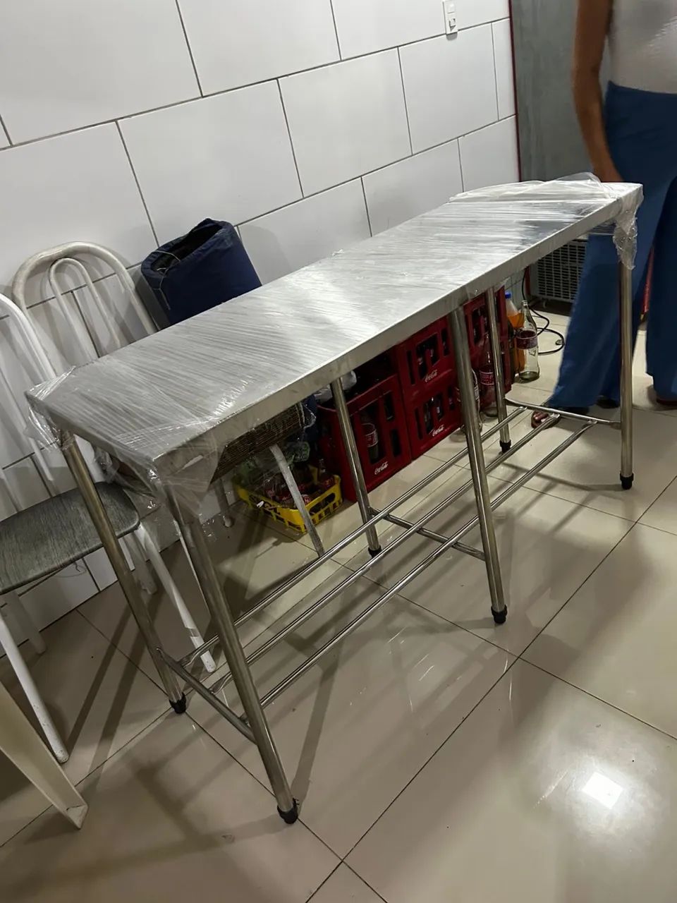 Mesa de inox 1.50x60 
