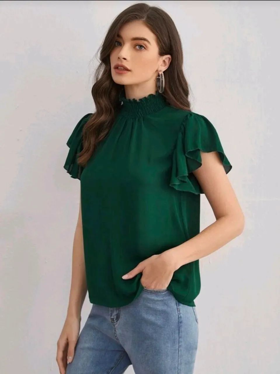 Blusa verde elegante  - Foto 3