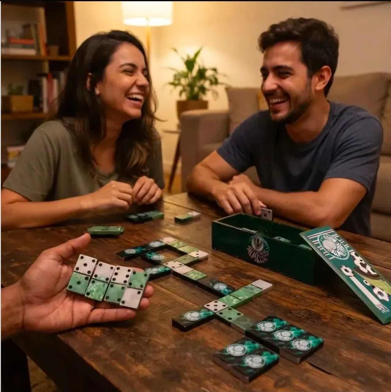DOMINÓ DO PALMEIRAS EM RESINA PERSONALIZADO  - Foto 3