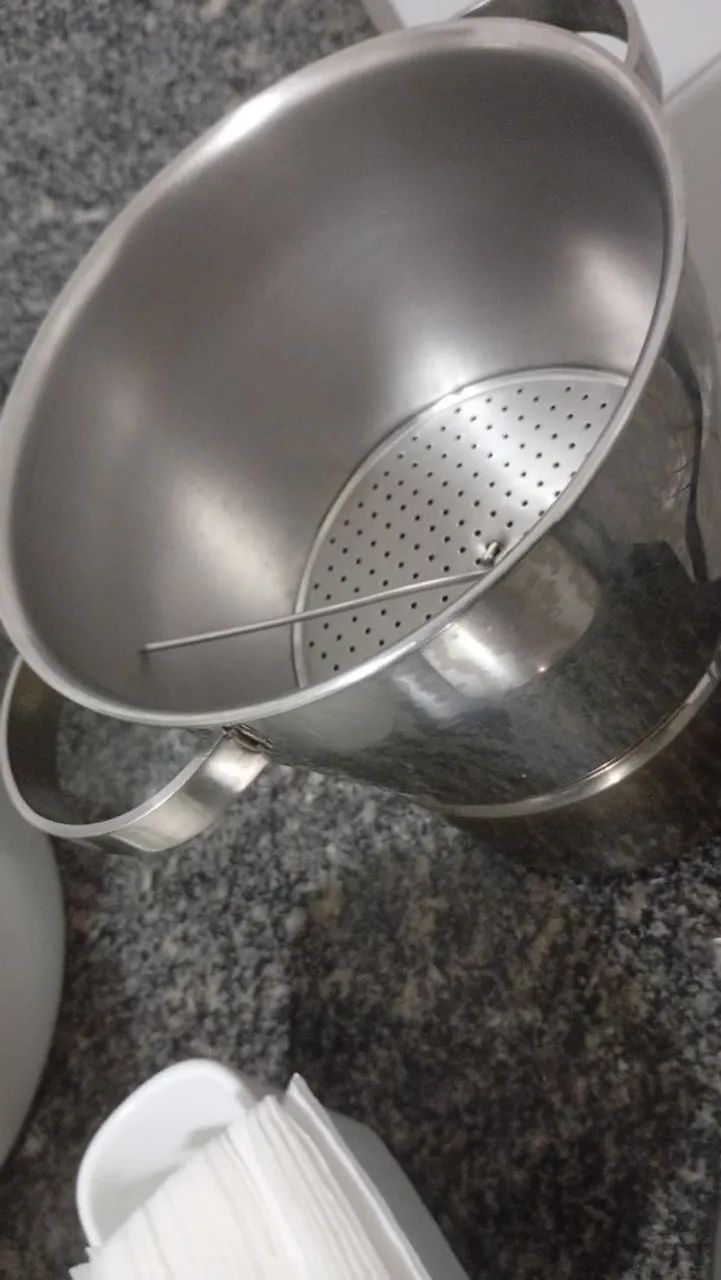 Cuscuzeira inox 