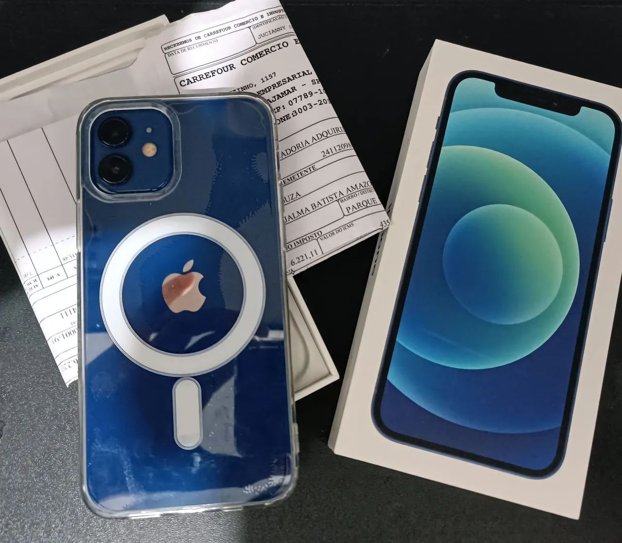 iPhone 12 de 256gb com nota fiscal - Celulares e Smartphones