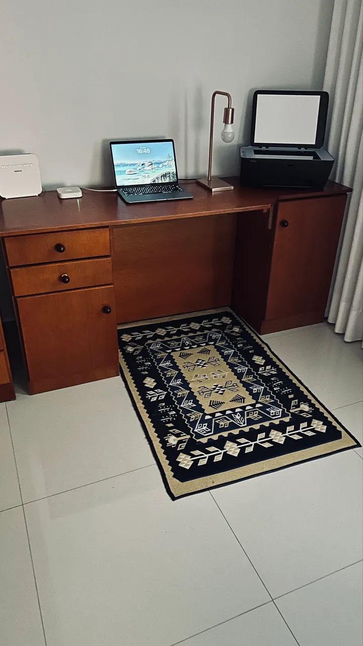 Bancada de computador em madeira  - Foto 4