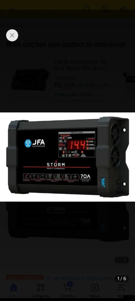 Fonte JFA 70amp 