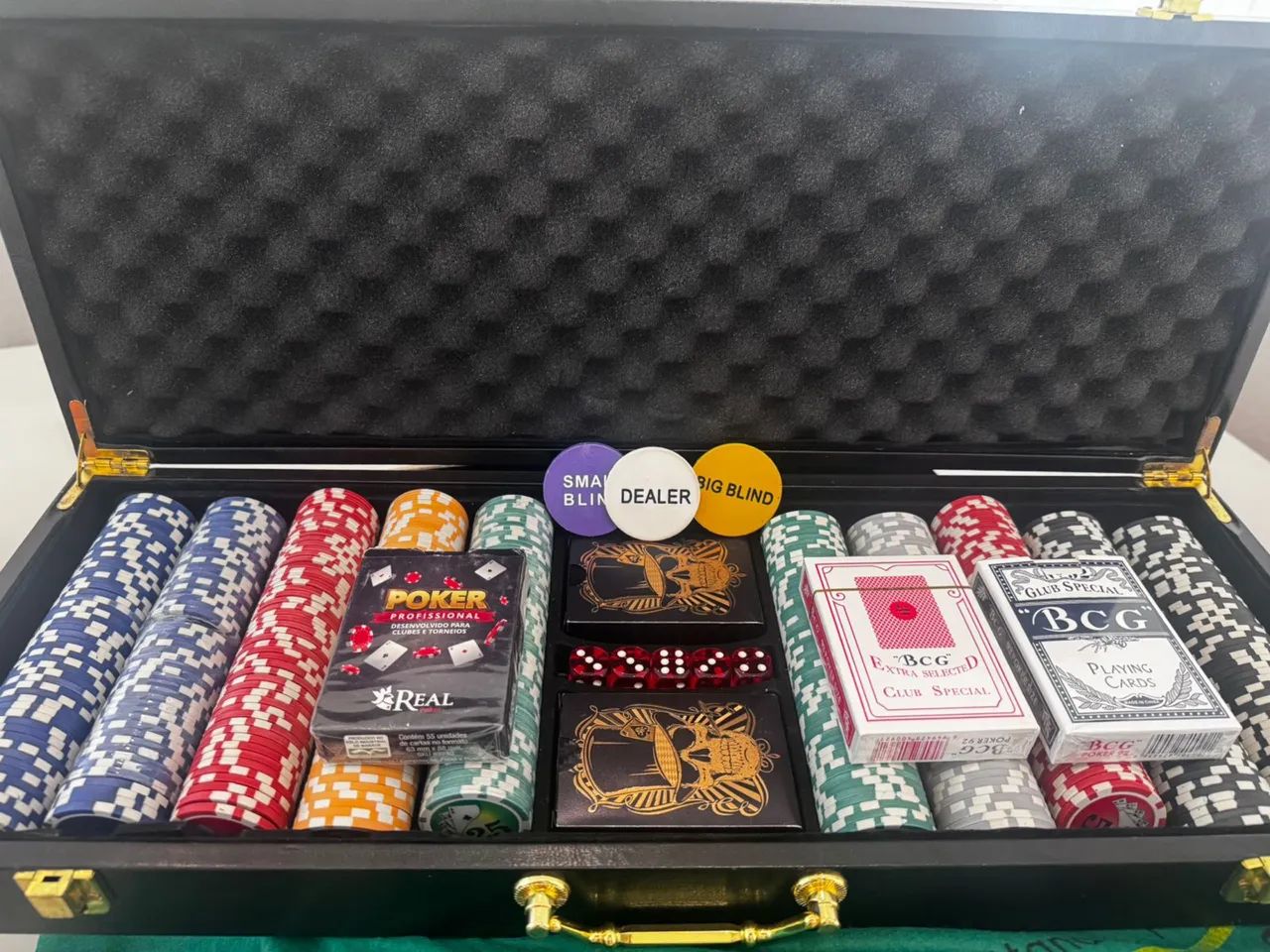 Mesa poker + maleta completa 