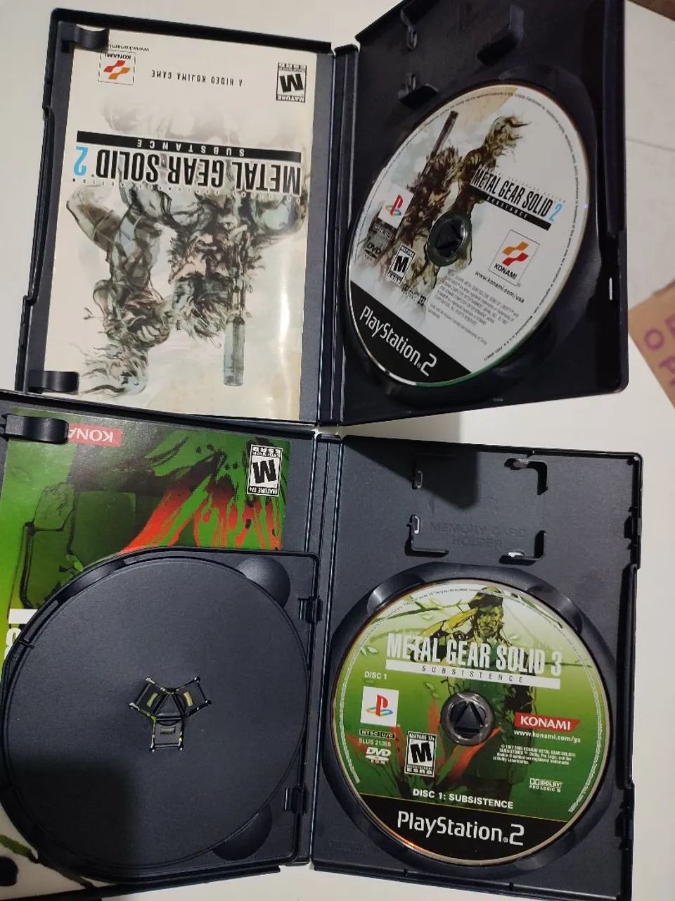 Jogos Playstation 2 Metal Gear Solid 2 Substance 3 Subsistence Edições Especiais - Foto 4