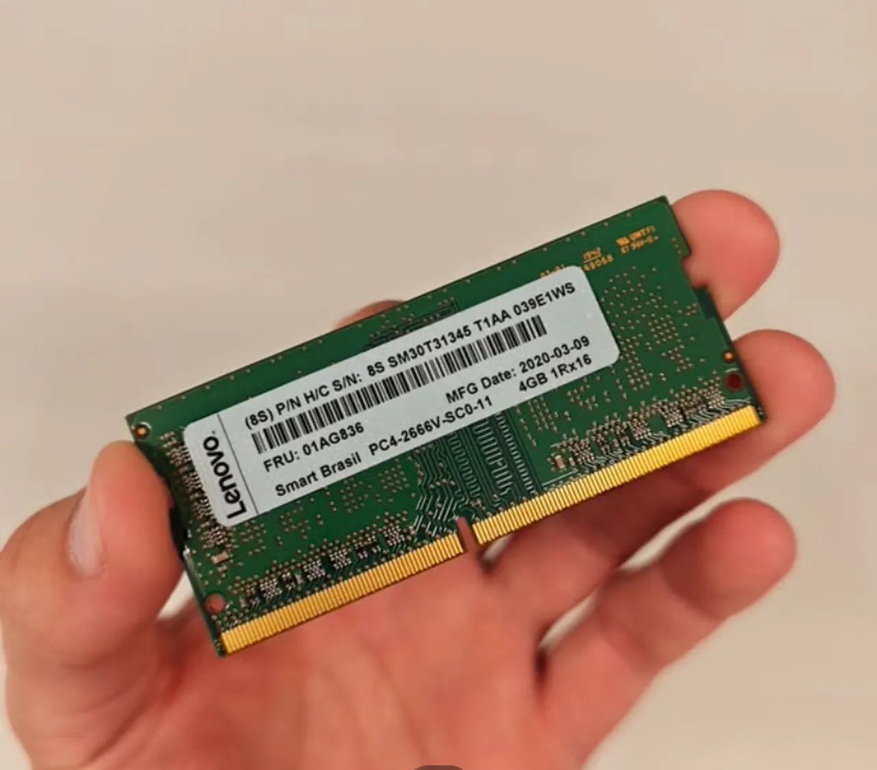 Memória ddr4 para notebook 8 gigas 