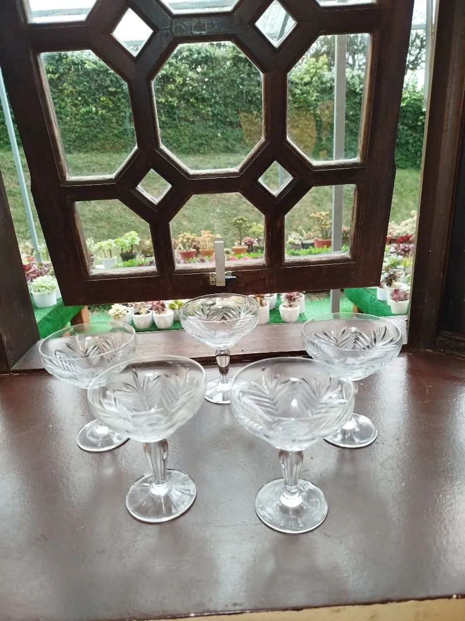 Taças antigas, estilo coupê,cristal de chumbo - Foto 4