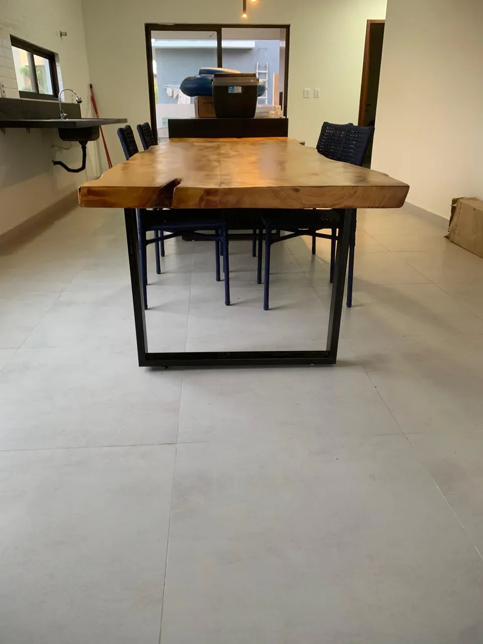 Mesa com base em metalon - Foto 3