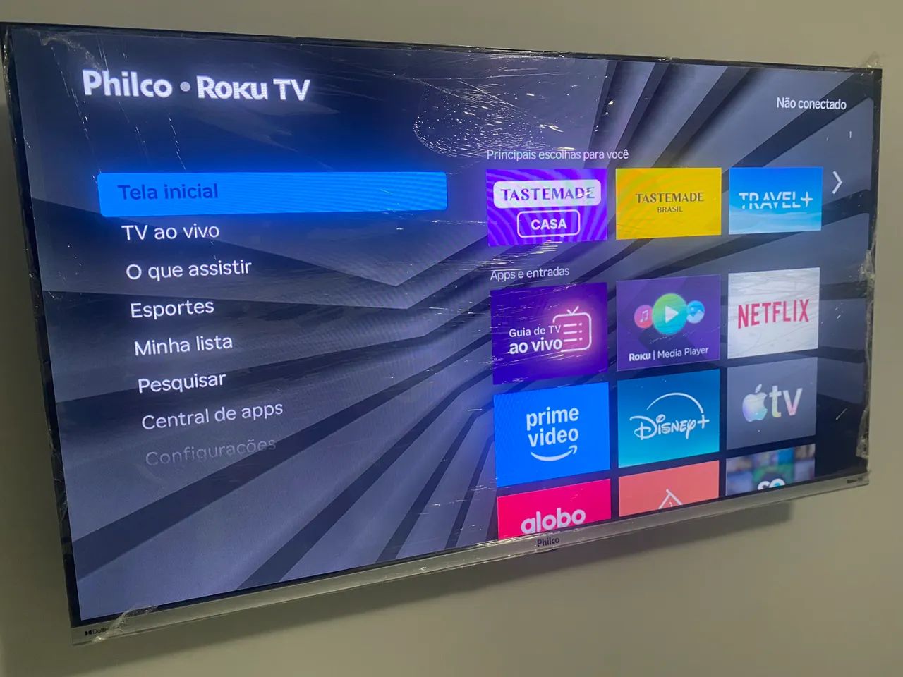 Tv led 43 polegadas Semp Roku entrega local 
