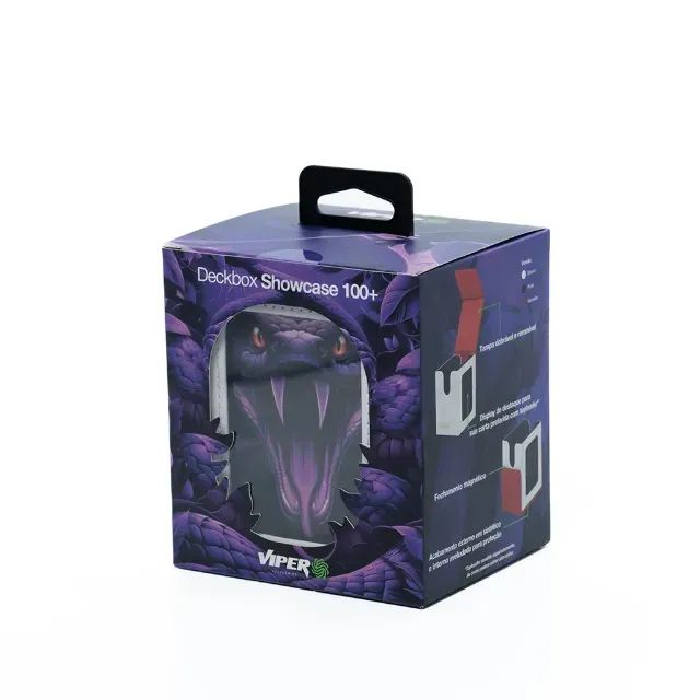 Deckbox Viper Showcase 100+ Branco e Vermelho - Foto 3