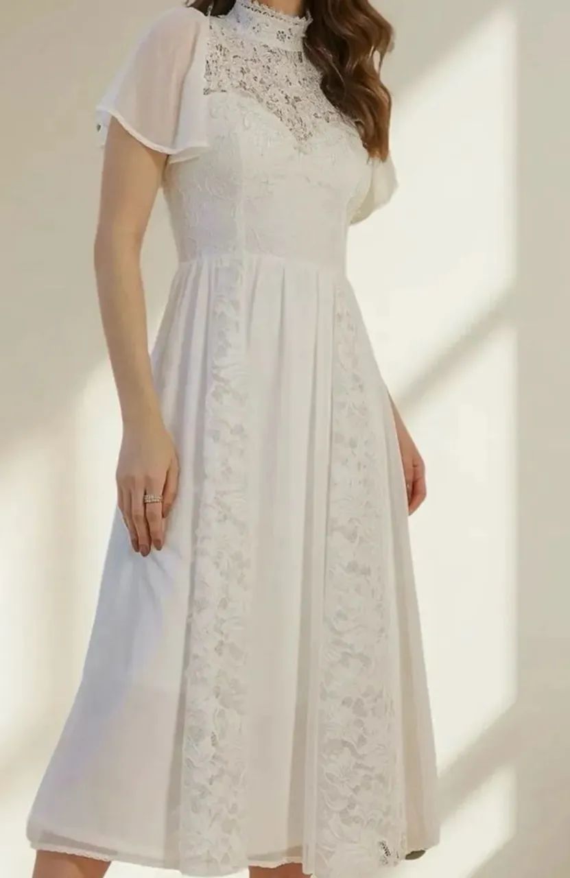Vestido de noiva com renda