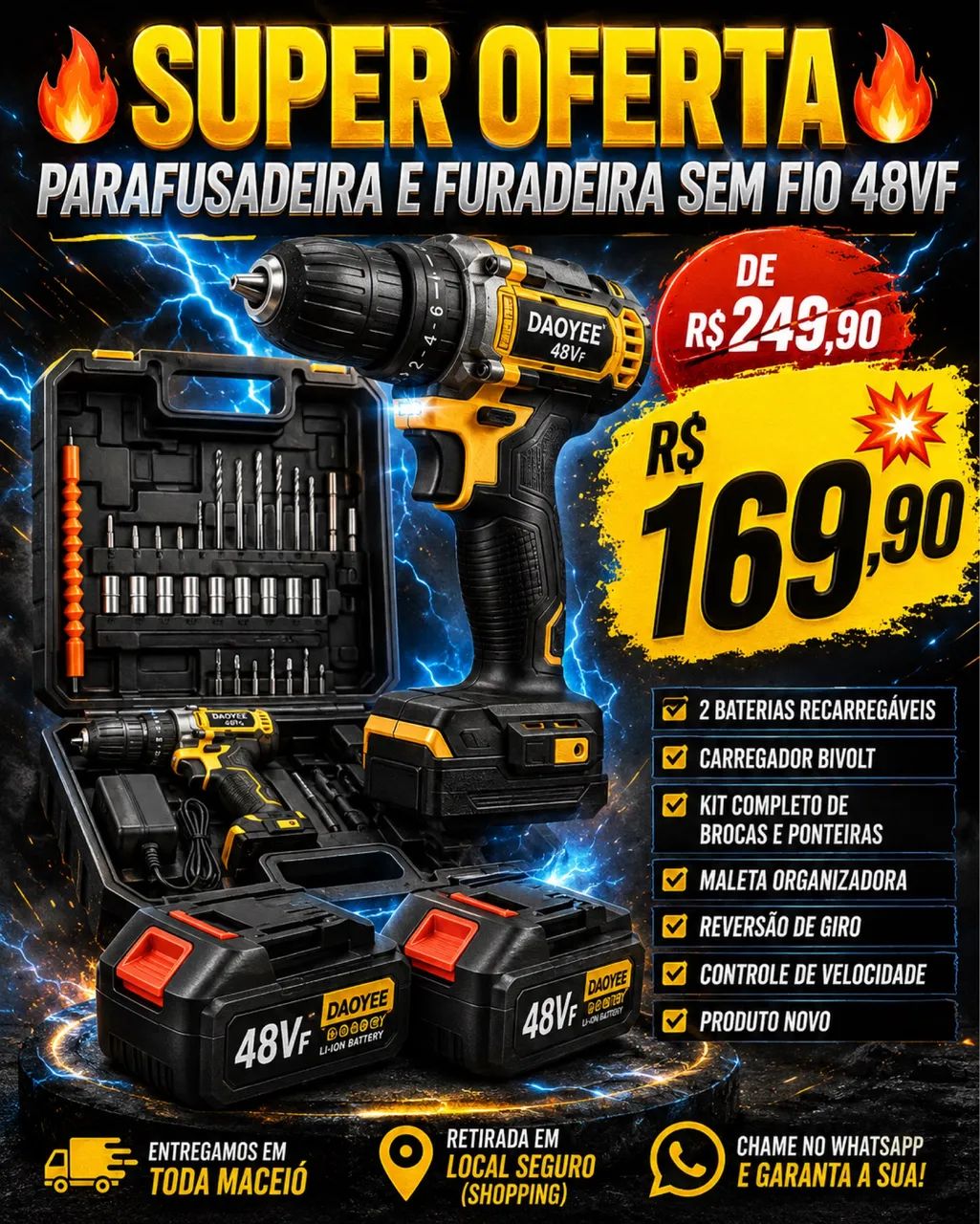 Furadeira e parafusadeira 