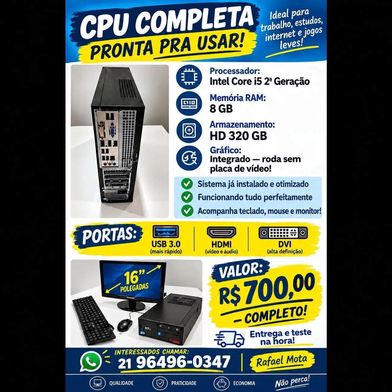 Computador completo  - Foto 3