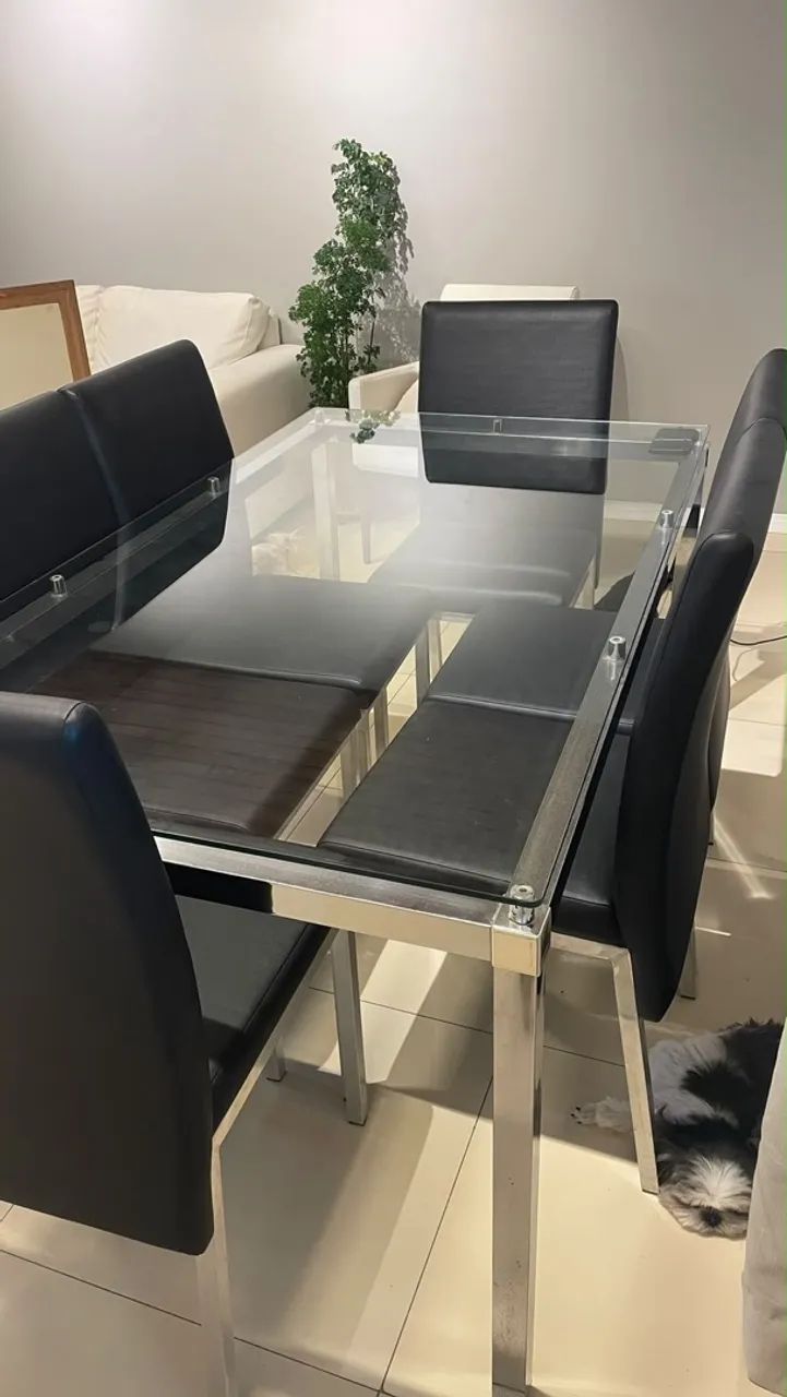 Vendo conjunto de mesa de 6 lugares - Foto 4