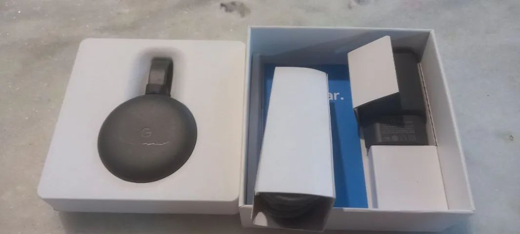 Chromecast 3a Geração Full Hd Original Chromecast + Cabo Usb (Usado) - Foto 2