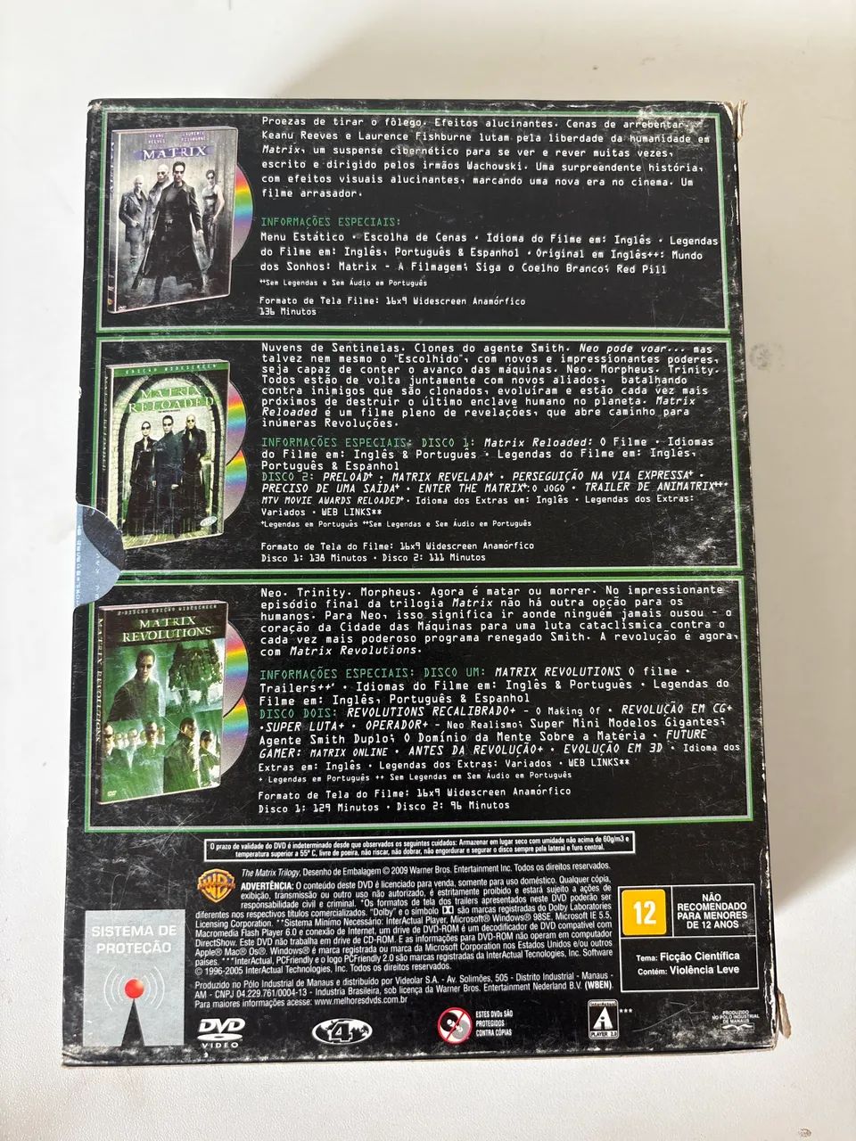 Box DVD Trilogia Matrix - 5 discos  - Foto 3
