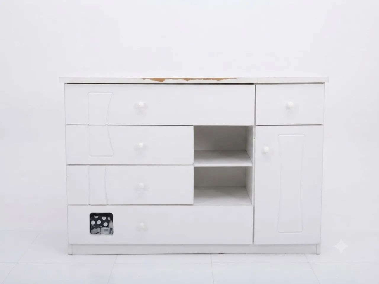 Cômoda de madeira MDF pesada - Foto 3