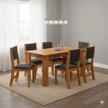 Mesa de jantar com 6 cadeiras FRETE GRATIS 